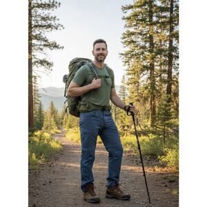 REI Co-Op Sahara Convertible Pants 36 X 34 Stone Blue Men’s Hiking Camping EUC